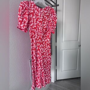 ASOS midi dress floral size 2